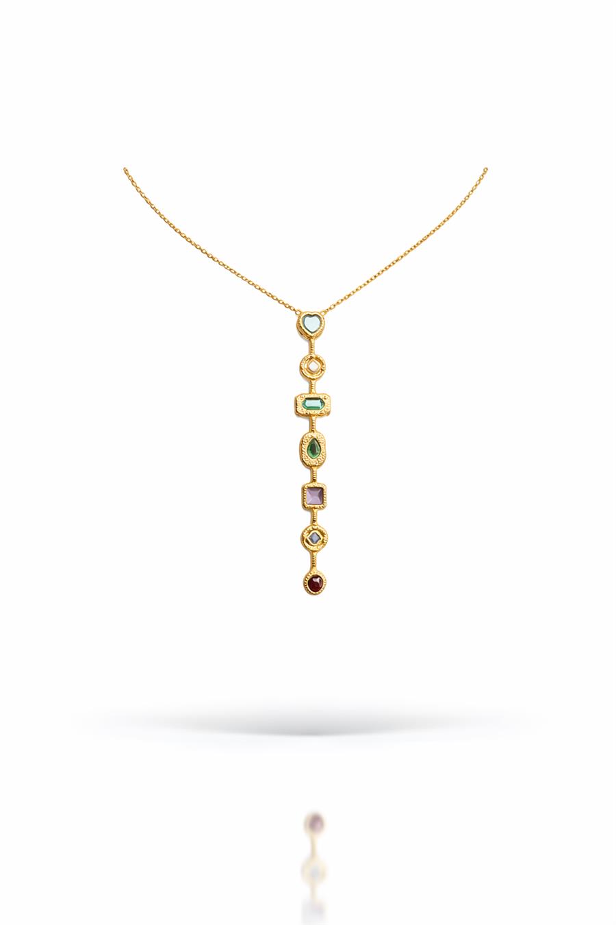 Queen2 Farklı Renk ve Şekilli Minimal Sarkıt Kolye